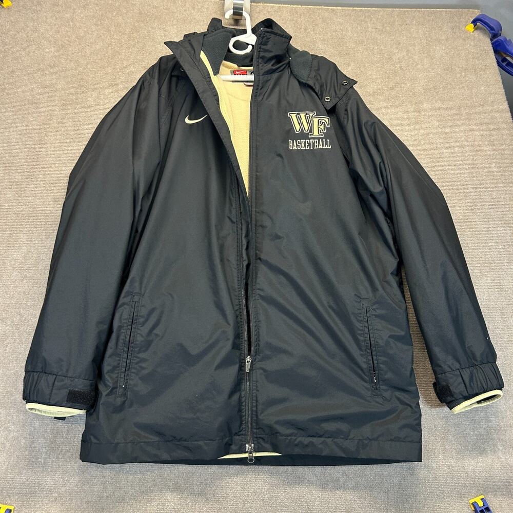 Wake Forest Basketball 3-in-1 Jacket Men's XLT Black Gold Team Issue Nike